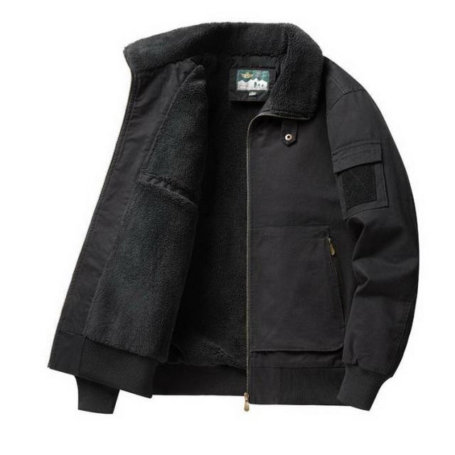 ミリタリージャケット メンズ ボアジャケット ma-1 ma1 ジャンパー トラックジャケット アウター 厚手 綿入り 防寒着 秋冬 秋物_9