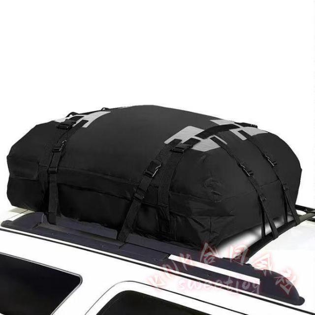 防水ルーフトップキャリアバッグ 車用 ルーフレール対応 １５立方フィート 大容量荷物バッグ 旅行・帰省に 雨対策 取り付け簡単 カーゴ収納