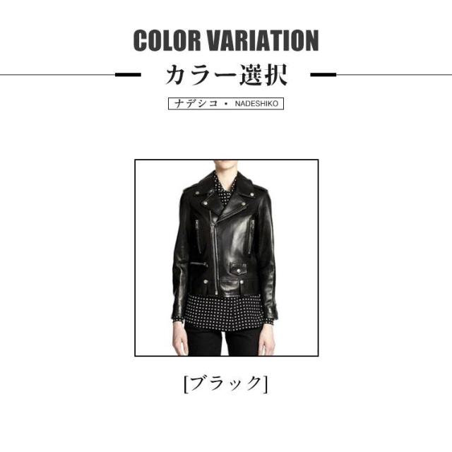 レディース革ジャン 本革　秋冬　レザージャケット 着やせ ライダースジャケット バイクウェア シングル 女性用　上品　防寒防風_2