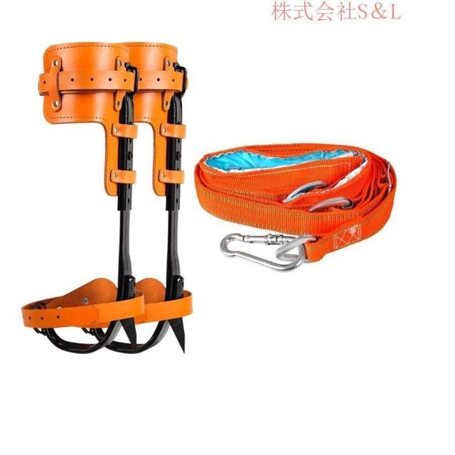 木登り器 木登り道具 木登り道具 木登り器 木登りツール 木登りアーティファク 屋外直立棒のぼり 直立木登りツール 木の足を登る 昇柱器 直立木登りツール 2本爪