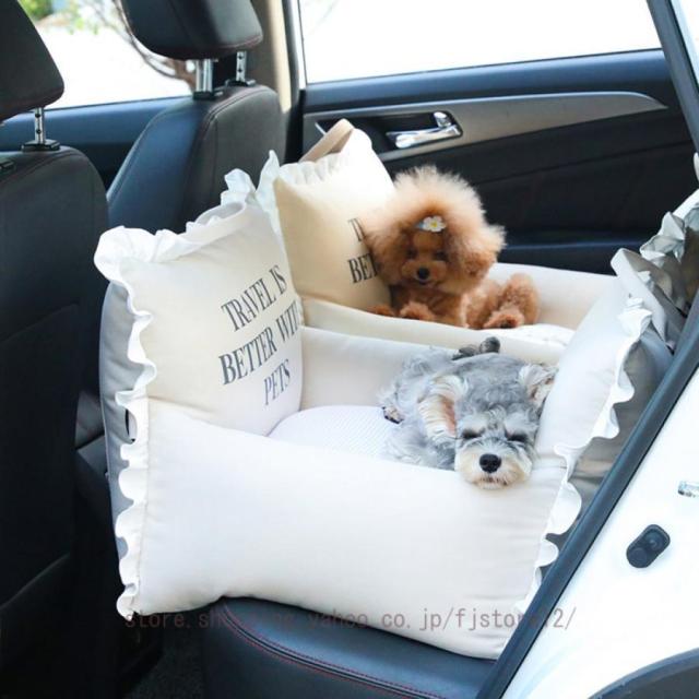 ドライブベッド 通年 ドライブシート 犬 車 座席シート お出かけ ペット 犬用 キャリーバッグ 車内で快適に過ごせるペット用ドライブベッド_16