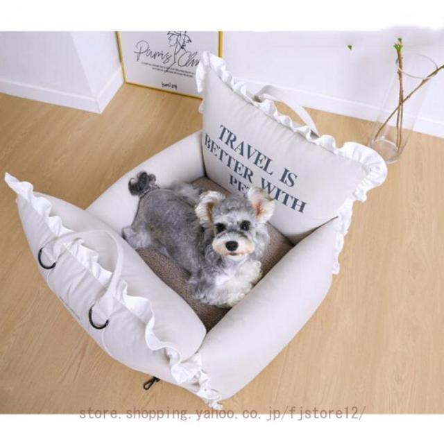 ドライブベッド 通年 ドライブシート 犬 車 座席シート お出かけ ペット 犬用 キャリーバッグ 車内で快適に過ごせるペット用ドライブベッド_8