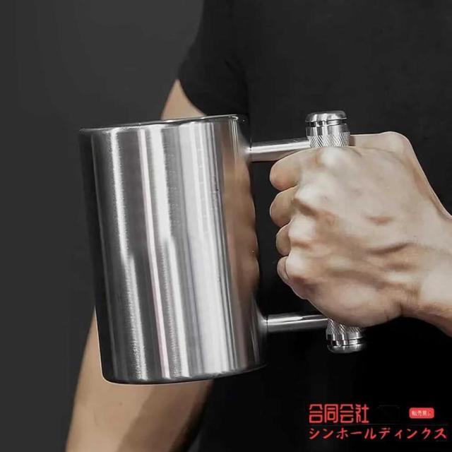 ダンベルコップ 6kg/8kg/10kg フィットネス用ウォーターマグ 太いグリップ滑り止めエルゴノミックデザイン ポータブル アームトレーニング オフィス?ジム兼用 マ_7