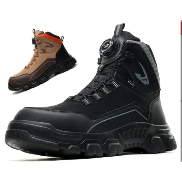 ダイヤル式安全靴 防水 あんぜんぐつ ハイカット 作業ブーツ メンズ レディース 鋼製先芯 釘踏み抜き防止 滑らない 疲れない クッション性の高い 大きいサイズ