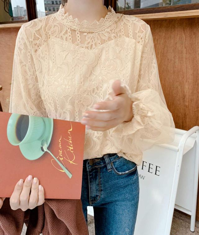 レース シャツ ブラウス レディース チュール トップス おしゃれ
