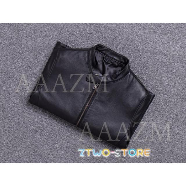 レザージャケット メンズ 本革 バイク ライダース ジャケット 革