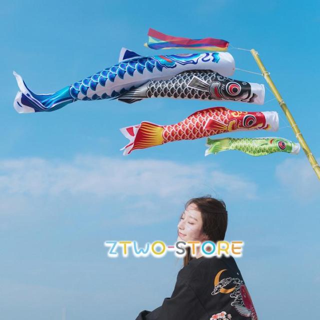 子どもの日こいのぼり鯉のぼり5色庭園ベランダ単品2m