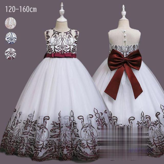 【爆買】子供ドレス ピアノ発表会 ロング 結婚式 キッズ フォーマルドレス ワンピース 子どもドレス ジュニアドレス 120 130 140 150 160 4,257円