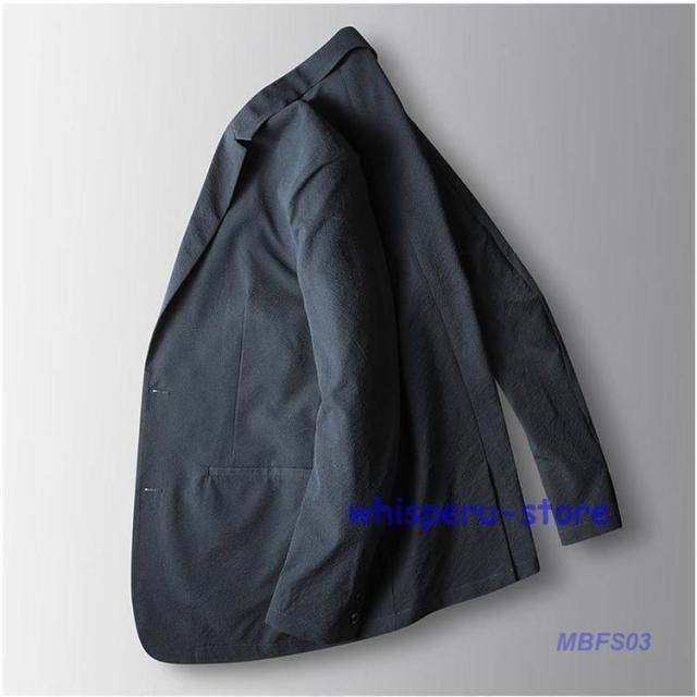 テーラードジャケット メンズ 夏用 ブレザー サマージャケット ストレッチ 軽量 無地 春秋 スーツジャケット カジュアル ビジネス 大きいサイズ