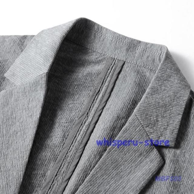 テーラードジャケット メンズ 夏用 ブレザー サマージャケット ストレッチ 軽量 無地 春秋 スーツジャケット カジュアル ビジネス 大きいサイズ