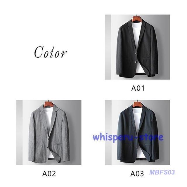 テーラードジャケット メンズ 夏用 ブレザー サマージャケット ストレッチ 軽量 無地 春秋 スーツジャケット カジュアル ビジネス 大きいサイズ