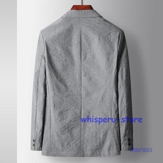 テーラードジャケット メンズ 夏用 ブレザー サマージャケット ストレッチ 軽量 無地 春秋 スーツジャケット カジュアル ビジネス 大きいサイズ