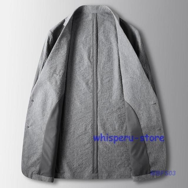 テーラードジャケット メンズ 夏用 ブレザー サマージャケット ストレッチ 軽量 無地 春秋 スーツジャケット カジュアル ビジネス 大きいサイズ