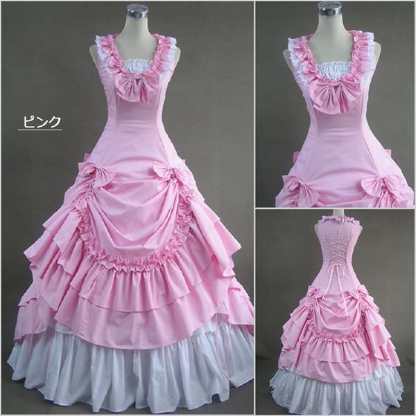 貴族風 宮廷 お姫様ドレス 中世 18世紀 ドレス パーティーコスチューム