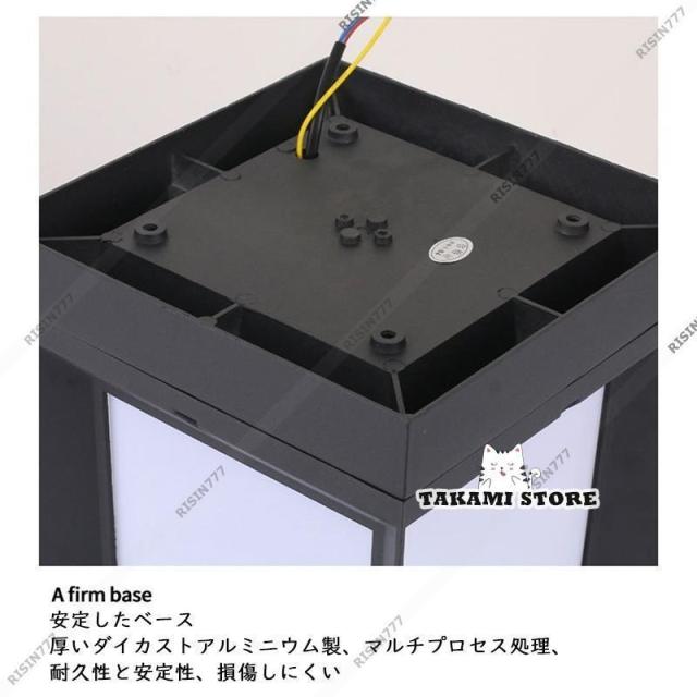 ソーラー 門柱灯 ガーデンライト LED 柱上付け おしゃれ 防雨 防水 エントランス 屋外照明器具 玄関 センサー 自動点灯/消灯 庭 ガーデン 表札灯 外灯 工事不要_15