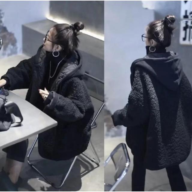 コート フード レディース 秋冬 アウター ロングコート ツイード 大きいサイズ ブルゾン 羽織 防寒 厚手 暖かい ゆったり 体型カーバー 冬コート ポケット付き