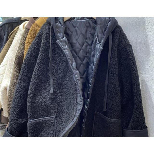 コート フード レディース 秋冬 アウター ロングコート ツイード 大きいサイズ ブルゾン 羽織 防寒 厚手 暖かい ゆったり 体型カーバー 冬コート ポケット付き