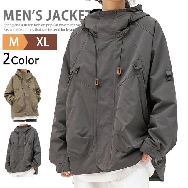 【爆買】マウンテンパーカー メンズ レディース ジャケット カジュアル 撥水 防風 防寒 ウインドブレーカー ゴルフウェア ジャンパー ライトアウター ブルゾン ハイネック フード付き マンパ トレッキングジャケット カップル バイク キャンプ 登山 自転車 春秋冬