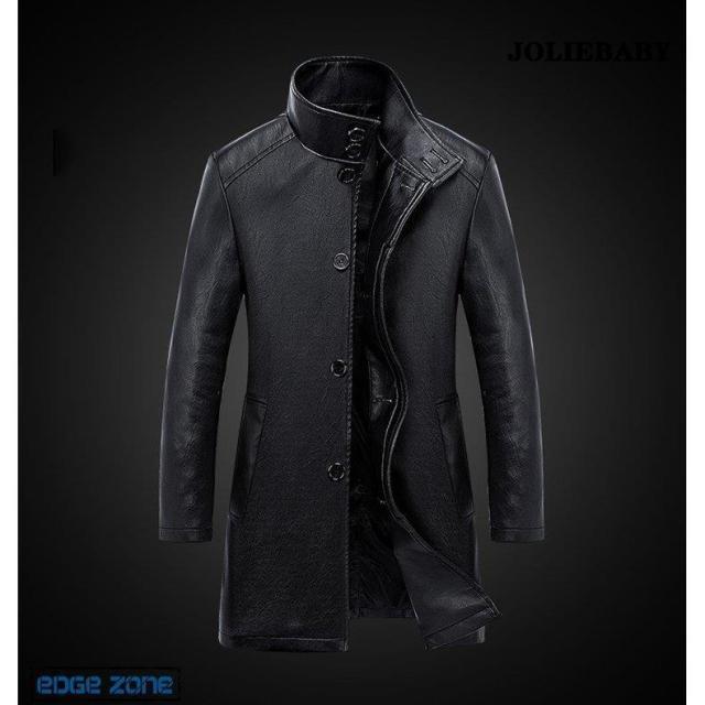 【爆買】レザーコート メンズ ロングコート 厚手 革コート 革ジャン ビジネスコート アウター おしゃれ 大きいサイズ カジュアル かっこいい 防風 暖かい 秋冬 レザーコート メンズ ロングコート 厚手 革コート 革ジャン ビジネス