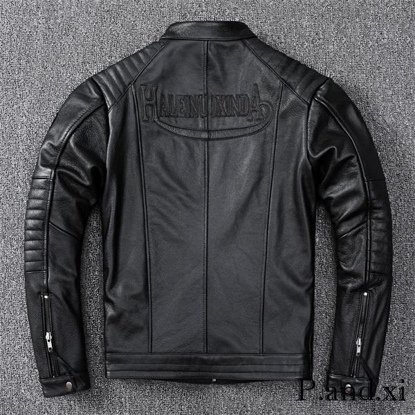 ライダースジャケット メンズ 本革 ハイネック シングル レザー