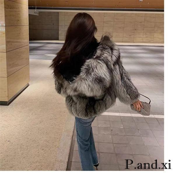フェイクファーコート レデイース ボアコート フード付き ファーコート