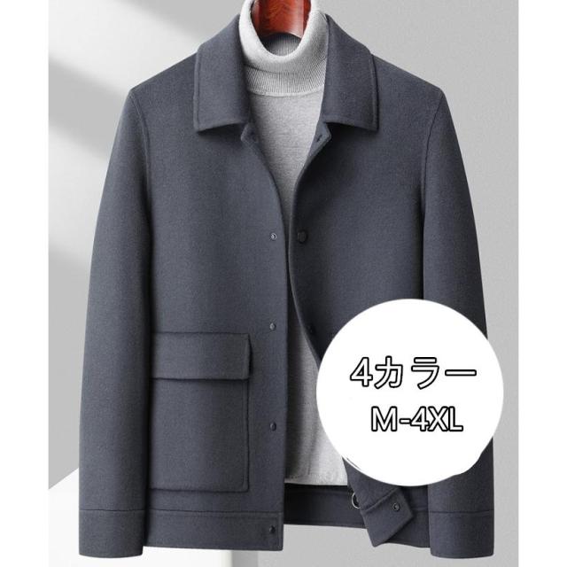 秋冬新作 ラシャコート ラシャ メンズ ショート丈 カジュアル ショート ファッション かっこいい オススメ 暖かい 通勤 通学 秋冬 人気