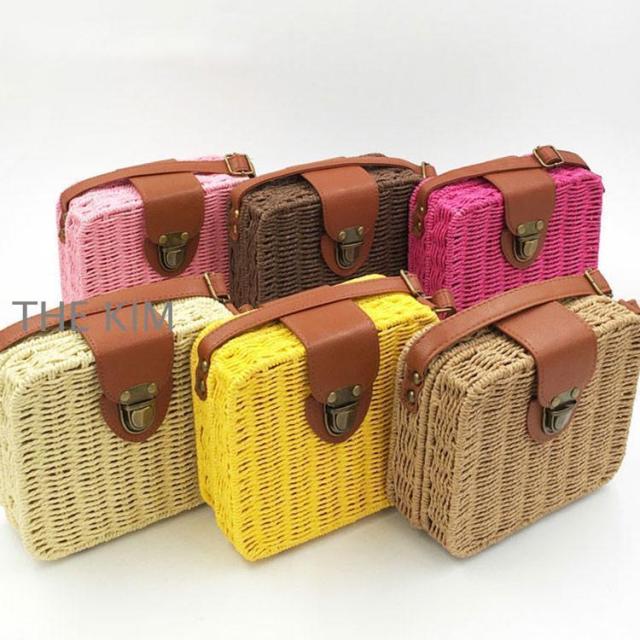 かごバッグ レディース トートバッグ 麦わらバッグ ピクニック 海 ビーチ 合わせやすい 夏バッグ 麦わらバッグ 軽量 かわいい 草編みバッグ　オシャレ