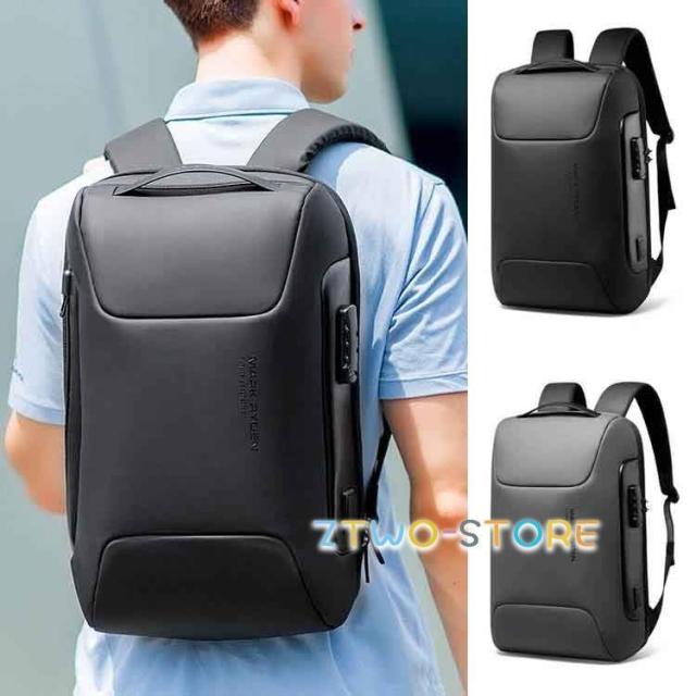 ビジネスリュック ビジネスバック 大容量 薄型 防水 PC収納 出張 ウォーキング 自転車 通勤 通学 メンズ usbポート 防水 YKKジッパー