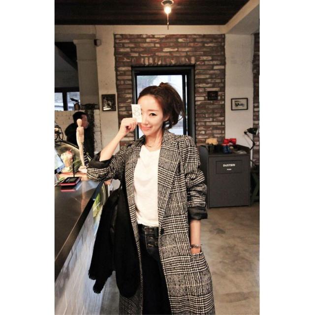 チェック柄 Lサイズ ロングコート