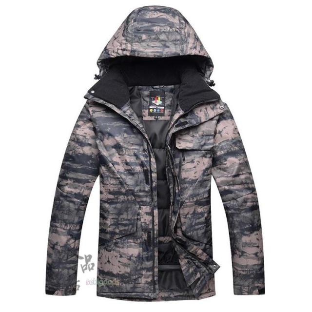 カモフラージュ柄 スキー スノーボードウェア (男性用) Mサイズ