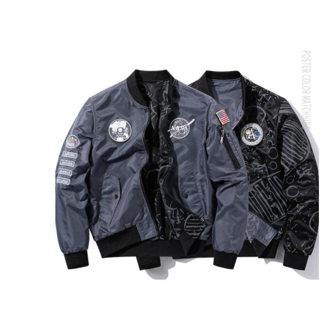 スカジャン 長袖 メンズ ミリタリー スカジャン 横須賀 ブルゾン 光沢