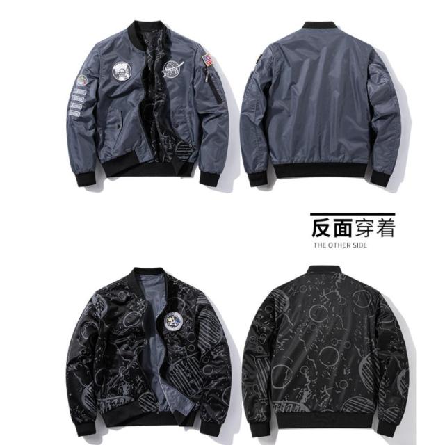 スカジャン 長袖 メンズ ミリタリー スカジャン 横須賀 ブルゾン 光沢