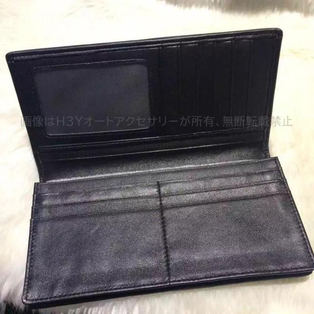 H3Y リアルカーボン 本革 レザー 財布 サイフ ウォレット 小銭入れ お