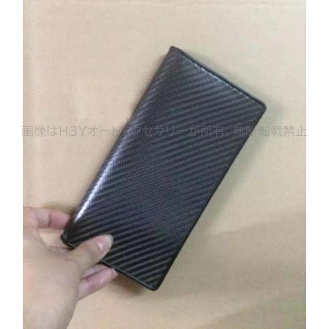 H3Y リアルカーボン 本革 レザー 財布 サイフ ウォレット 小銭入れ お