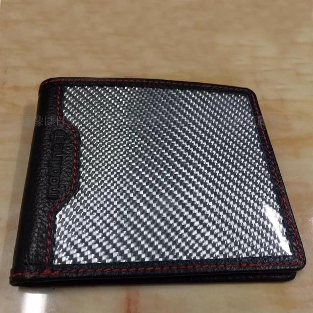 H3Y リアルカーボン 本革 レザー 財布 サイフ ウォレット 小銭入れ お