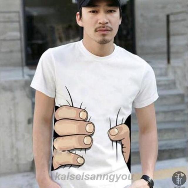 tシャツ メンズ 面白い メンズtシャツ リゾート サーフ系 プリントT 半袖Tシャツ カットソー 半袖 おしゃれ 夏物