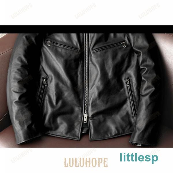 ライダースジャケット メンズ シングル 革ジャン 本革 レザー