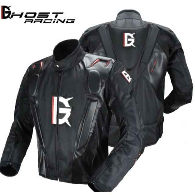 バイクジャケット プロテクター付き　メンズ　バイク　レーシング　ライダースジャケット　バイクウェア