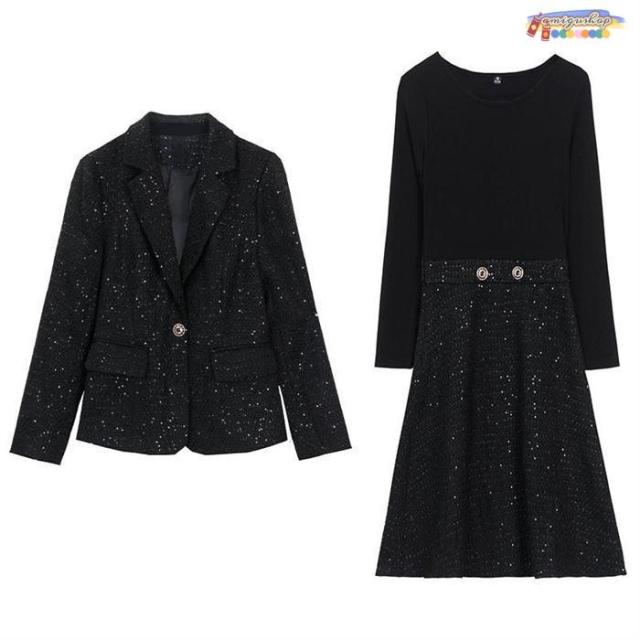 2点セット レディース ワンピース スーツ 長袖 セレモニー ママ母 入学式 OL 入園式 卒業式 卒園式 服装 オフィス 七五三 お宮参り おしゃれ 2点セット レディース ワンピース スーツ 長袖 セレモニー ママ母 入学