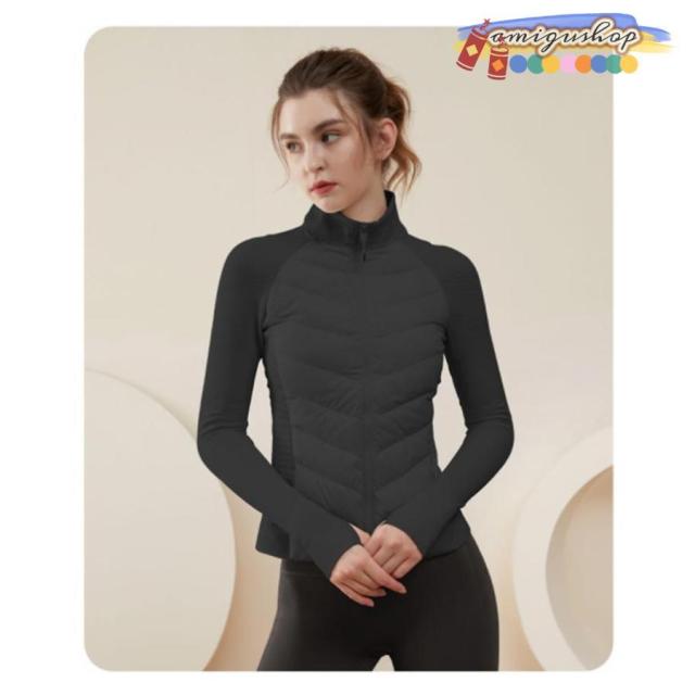 ゴルフウェア 冬 レディース 長袖 中綿 ニットソー 切り替え