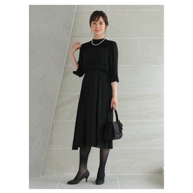 パーティードレス レディース 春 夏 春夏 黒 結婚式 ドレス 5分袖 授乳口