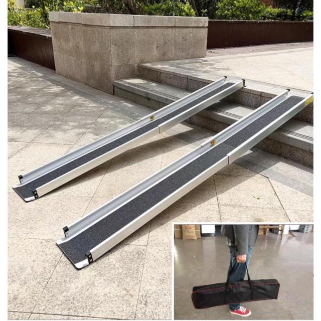 アルミスロープ伸縮（105-183CM） 耐荷300KG バッグ付き 2本セット