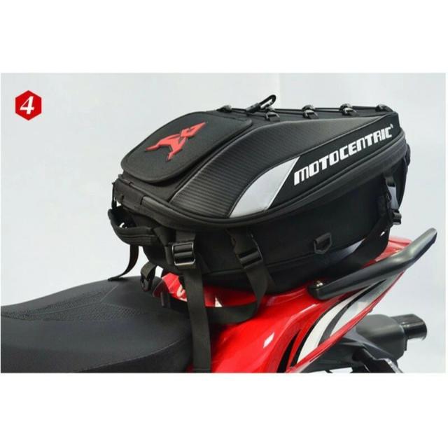 シートバッグ リアバッグ ツーリングバッグ ヘルメットバッグ 拡張機能あり 撥水 防水 耐久性 固定ベルト付き ツーリング バイク用_10