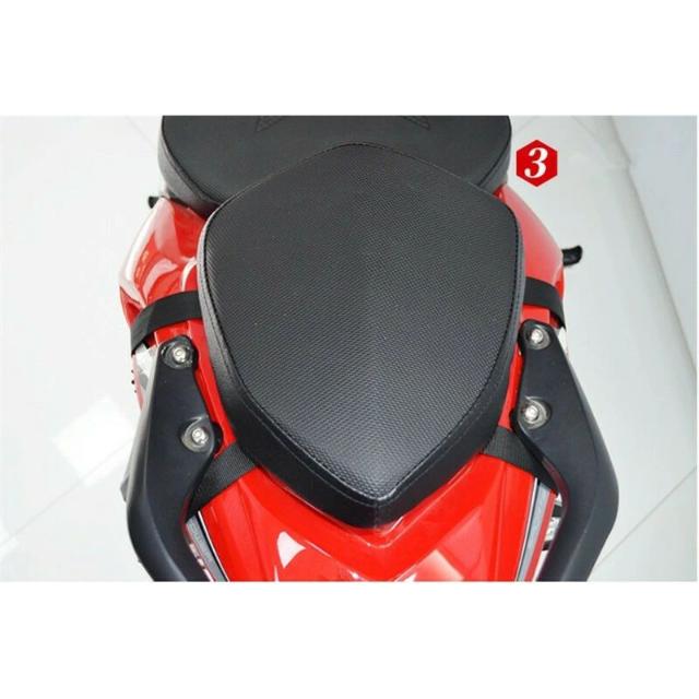 シートバッグ リアバッグ ツーリングバッグ ヘルメットバッグ 拡張機能あり 撥水 防水 耐久性 固定ベルト付き ツーリング バイク用_9