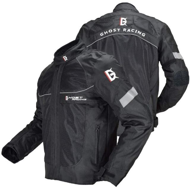 【爆買】バイクジャケット ライダースジャケット バイク ウェア プロテクター装備 防水 防風 防寒 オールシーズン 春 夏 秋 冬 反射テープ付き GHOST RACING