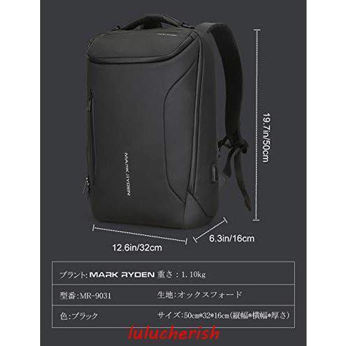 バックパック完全防水ビジネスリュックメンズ用30L大容量盗難防止