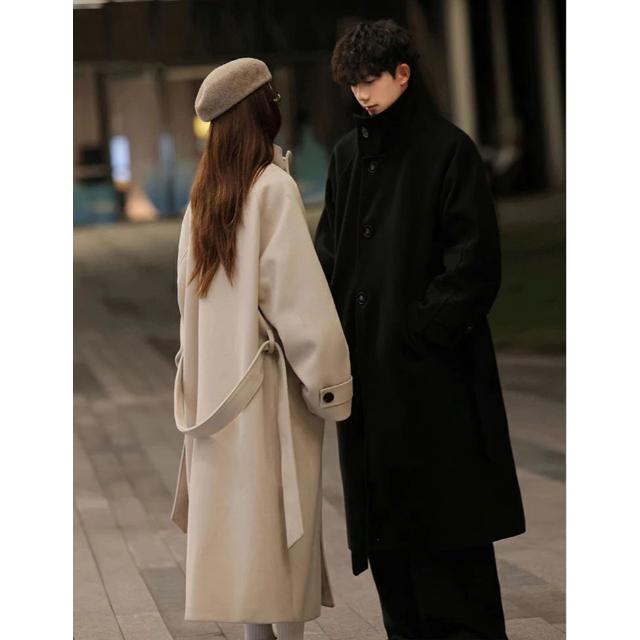 韓国 ドラマ風 ロングコート レディース ロング丈 チェスターコート