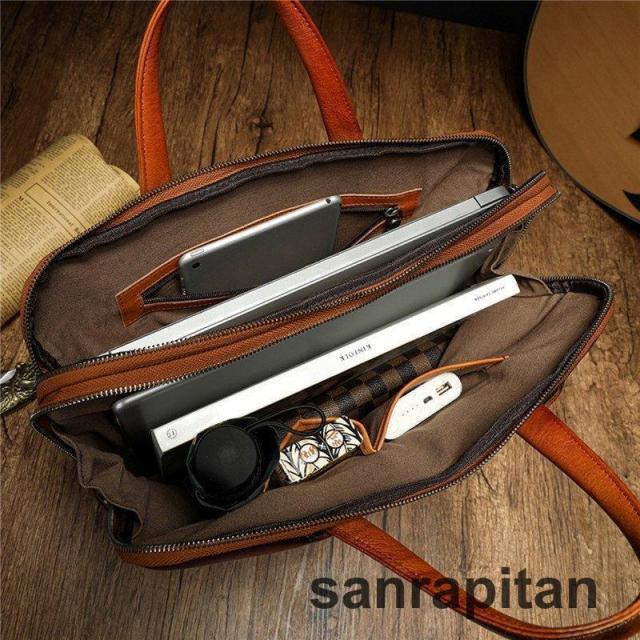 本革 メンズバッグ ブリーフケース ビジネスバッグ 牛革 レザー トート