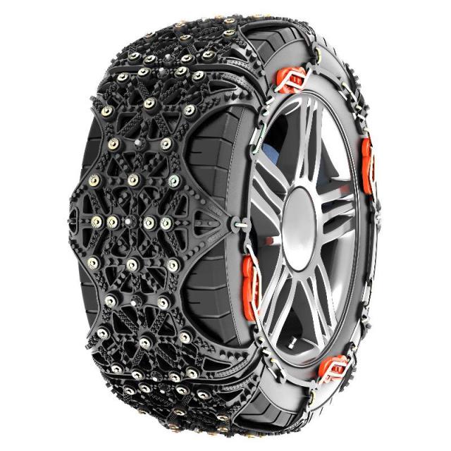 タイヤチェーン 非金属 155 65R14 非金属タイヤチェーン スノーチェーン 樹脂チェーン ジャッキアップ不要 簡単取付 工具不要 195 65R15、205 60R16 静音_4