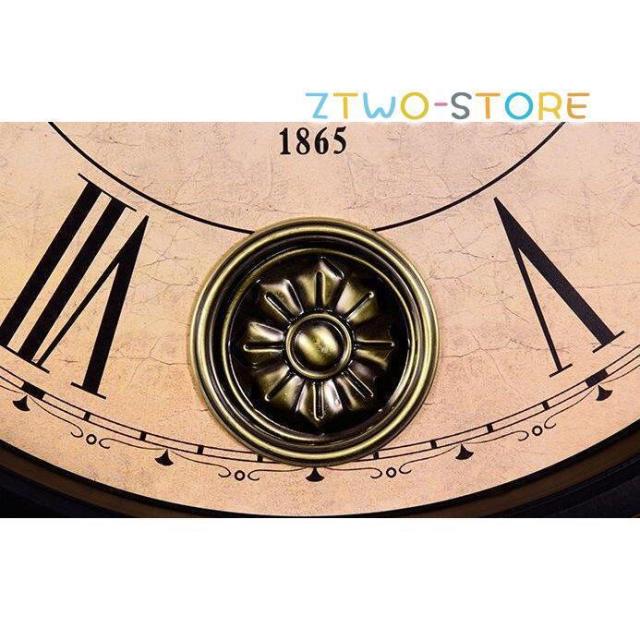 新居 連続走秒 非電波 掛け 新築 祝い 引越し 丸型 プレゼント 音がなし 部屋用 レトロ 北欧風 金属製 振り子時計 clock クロック 掛け時計 壁掛け時計_5